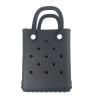 BIUHFN Unisex Kids Handbag Waterproof EVA Soft Lightweight Purse Fashion Cute Birthday Gift Water Beach Bag Black view 1