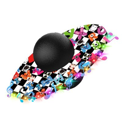 Anby Colorful LED Light Up Pogo Ball with Music - Fun Balance Trick Bounce Board Jumping Ball Toy for Kids, Perfect for Outdoor & Indoor Play, Gift for Boys and Girls Up to 200 lbs Valentine (Green)