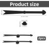 2pcs Large Arrow Spinner, Black Red Detachable Plastic Game Arrow Spinner with Suction Cup Strong Suction Force for Game Engaging Board Home Party Celebration view 2