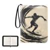 baseball cards binder card holder case with double sided removable sleeves for game, baseball cards collection Surfing Pattern view 2