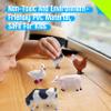 12 Farm Animal Figurines for Kids, Plastic Animal Toys Tiny Portable Farm Creature Figures Playset Montessori Toys Educational Game for Homeschool Preschool Toddler Kids view 3