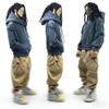 1/6 Oversize Miniature Pocket Hoodie Sweater Rapper Hip-hop Pants for 12'' Action Figure Custom (Hoodie+Pants Set) view 1