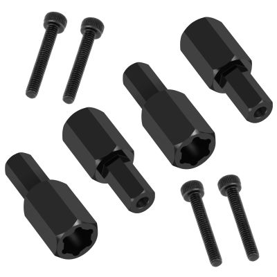 5mm (+12.5MM) Extended Set Wheel Hex Hubs Adapter for 1/16 WPL C34 C24 1/10 WPL D12 RC Trucks RC Cars