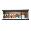 1/43 Scale Diorama Car Garage Model, Fits for 1/43 Die-Cast Model Car LED Lighting Car Showroom Model, City Parking Lot Display Model,Model Car Storage Display Scene Model with Dust Door(A) view 2