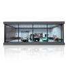 1/43 Scale Diorama Car Garage Model, Fits for 1/43 Die-Cast Model Car LED Lighting Car Showroom Model, City Parking Lot Display Model,Model Car Storage Display Scene Model with Dust Door(Repair Shop) view 3