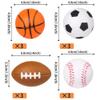 12 PCS Sports Cupcake Toppers Baseball Football Soccer Baseball Cupcake Picks Sports Player Party Decorations for Sports Ball Game Theme Baby Shower Birthday Party Cake Decorations Supplies view 2