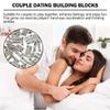 SSKFHGI 48pcs Super Naughty Block Tower Game(in French), Valentine Tumbling Tower Stacking Blocks Game, Couple Activities & Wooden Naughty for Adults Night view 4