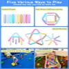 STARBOLO Ball Pit Balls for Toddlers - Pack of 100 Balls 5.12inches Long Balls Crush Proof Plastic Toy Balls for Toddlers Ball Pits, Ball Pit Play Tent, Baby Pool Water Toys(Macaron 10 Colors) view 4