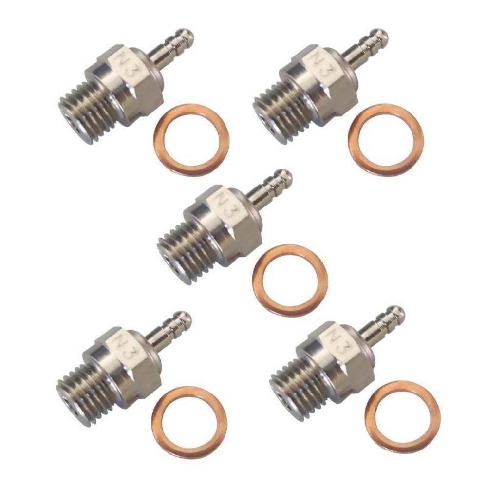 5 Pack Super Glow Plug RC #3 N3 70117 Hot Engines for HPI HSP 1:10