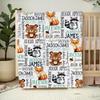 NAZENTI Personalized Baby Boys Blanket, Custom Woodland Blankets with Name, Gifts for Girl Boy Newborn Kid Baby Shower Birthday, Customized Soft Fleece and Sherpa Blanket 30x40 50x60 60x80 Inches 04 view 2