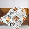 NAZENTI Personalized Baby Boys Blanket, Custom Woodland Blankets with Name, Gifts for Girl Boy Newborn Kid Baby Shower Birthday, Customized Soft Fleece and Sherpa Blanket 30x40 50x60 60x80 Inches 04 view 4
