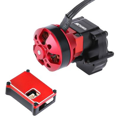 RCAWD 2204 3500KV Brushless Outrunner Motor Transmission with 30A Brushless Esc Pedals for 1/18 TRX4M Series Upgrades Part