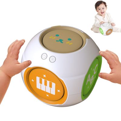 Bilingual Educational Baby Toy - Musical Learning Cube Baby Sensory Cube 6-in-1 with Lights Music for 6-18 Months, Toddler Activity Toy for Home Travel First Birthday Gift for 1 Year Old Boys Girls
