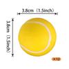 12 PCS Tennis Cupcake Toppers Assembled 3D Foam Mini Sport Ball Cupcake Picks Tennis Party Decorations for Tennis Theme Baby Shower Kids Birthday Party Cake Decorations Supplies Yellow view 2