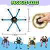 20 Pack Funny Sensory Fidget Toys,Deformable Chain DIY Robot Spinners Fingertip Stress Relief Gyro Toy Birthday Gifts Christmas Goodie Bag Stuffers Classroom Prizes Party Favors for Kids Adults view 2