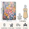 SEHANY Wildflower Baby Blanket for Boys Girls, Soft Cozy Cotton Toddler Blankets Swaddle Receiving Blanket for Baby Cribs view 3