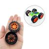 10PCS Toy Car Wheels 2mm Dia Shaft Plastic Car Wheels with 5PCS Shaft Round Rod Axles for RC Car Truck Robot DIY Model Toy Building Accessories (2x16x42mm Orange) view 4