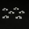 6PCS RC Airplane Hatch Door Canopy Hinge Hatch Hinges Connector for RC Plane Helicopter Aircraft DIY Model Plane Fix Wing Parts (27x11mm White) view 1
