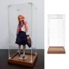 CMYUN Tall Acrylic Display Case with Wood Base, Clear PVC Display Box for Collectibles, Trophy Model Car Figures Curio Display Storage Bins, Customizable(55x25x15cm(22"x10"x6")) view 1