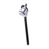 Fancyes Horsehead Stick Toy Blowing up Stick Toy Lightweight Cartoon Funny Kids Riding Stick Gift for Kids Birthday Children 3 Years+, Black view 1