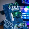 LED Control Panel Dice Tower, Automatic Electronic Dice Roller for DND, Magic The Gathering, Tabletop Games, Blue view 4