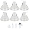 6 Count Replacement Silicone Spout Compatible with NUK, Soft Spout Replacement for NUK Active and Learner Cups, Soft 100% Silicone Sippy Cup Nipples6m+ view 1