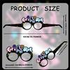 24 PCS Roller Skate Party Favors Roller Skating Paper Eyeglasses Retro 60s & 80s Party Favors Supplies Roller Skating Party Decorations Retro Hip Hop Birthday Supplies Roller Photo Booth Props view 2