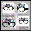 24 PCS Roller Skate Party Favors Roller Skating Paper Eyeglasses Retro 60s & 80s Party Favors Supplies Roller Skating Party Decorations Retro Hip Hop Birthday Supplies Roller Photo Booth Props view 3