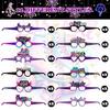 24 PCS Roller Skate Party Favors Roller Skating Paper Eyeglasses Retro 60s & 80s Party Favors Supplies Roller Skating Party Decorations Retro Hip Hop Birthday Supplies Roller Photo Booth Props view 4