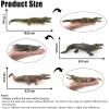 3PCS Crocodile Toy Figures Plastic Alligator Safari Animals Figurines Set for Kids view 2