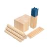 EHJRE Kubb Yard Game Set Wooden Toss Game Set for Outdoor Interactive Fun for Lawn Teenagers view 1