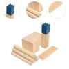 EHJRE Kubb Yard Game Set Wooden Toss Game Set for Outdoor Interactive Fun for Lawn Teenagers view 3