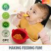 MRPR Chompers Silicone Shark Bowl - Baby & Toddler Suction-bowl - BPA-Free, Microwave & Dishwasher safe - Mess-Free Mealtime - Fun & Durable Snack-bowl for Kids - Strong Suction, Travel-Friendly view 2
