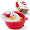 MRPR Chompers Silicone Shark Bowl - Baby & Toddler Suction-bowl - BPA-Free, Microwave & Dishwasher safe - Mess-Free Mealtime - Fun & Durable Snack-bowl for Kids - Strong Suction, Travel-Friendly view 3