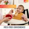 MRPR Chompers Silicone Shark Bowl - Baby & Toddler Suction-bowl - BPA-Free, Microwave & Dishwasher safe - Mess-Free Mealtime - Fun & Durable Snack-bowl for Kids - Strong Suction, Travel-Friendly view 4