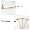 Toyvian 20pcs Mini Wooden Hammers for Boys and Tools Fun Toy Mallets for Hand Training and Creative Play Educational for Boys and Girls view 3