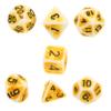 Alasum 1set Vintage Polyhedral Dices Retro Multi-Sided Game Dice for Board Games Party Supplies Material Numbers for Tabletop Gaming view 1