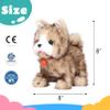 Cuteoy Walking Yellow Cat Stuffed Animal Talking Wagging Nodding Educational Plush Kitty Toy Electric Interactive Animated Plushies for Girls Boys Birthday view 2