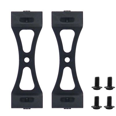 2Pcs Metal Bracket for Wpl B1 B14 B16 B24 C14 C24 B36 Mn D90 D91 Rc Car Upgrade Metal DIY Parts Kit,Black