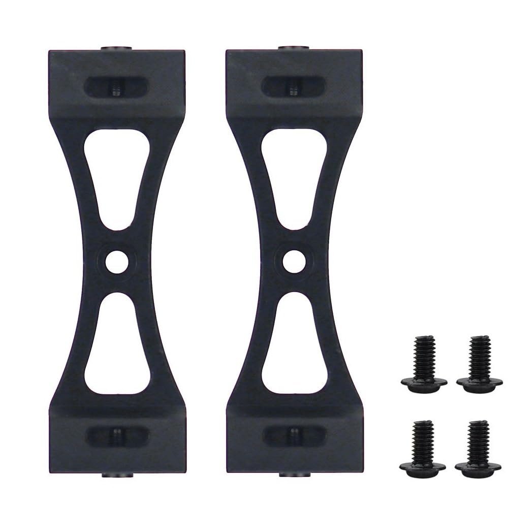 2Pcs Metal Bracket for Wpl B1 B14 B16 B24 C14 C24 B36 Mn D90 D91 Rc Car Upgrade Metal DIY Parts Kit,Black