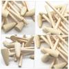 NAMOARLY 20pcs Boys and Girls Mini Mallets Lightweight Wooden Hammers for Creative Play Cake Decorating and DIY Projects Safe Polished Surface for Boy Girl view 4