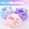 3 Pack Axolotl Cloud Slime, with Pink, Blue, Purple Axolotl Charms, Scented Slime Party Favor for Girls & Boys, Super Soft, Idea Birthday Gifts, Goodie Bag Stuffers, Classroom Rewards for Kids view 3