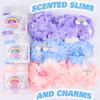 3 Pack Axolotl Cloud Slime, with Pink, Blue, Purple Axolotl Charms, Scented Slime Party Favor for Girls & Boys, Super Soft, Idea Birthday Gifts, Goodie Bag Stuffers, Classroom Rewards for Kids view 4