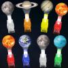 CHUNNIN 36 PCS Space Party Favors Outer Space Birthday LED Light Up Finger Lights, Glow in the Dark Galaxy Planet Finger Light Bulk for Goodie Treat Bags Stuffers Solar System Birthday Party Supplies view 1