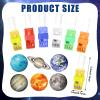 CHUNNIN 36 PCS Space Party Favors Outer Space Birthday LED Light Up Finger Lights, Glow in the Dark Galaxy Planet Finger Light Bulk for Goodie Treat Bags Stuffers Solar System Birthday Party Supplies view 2