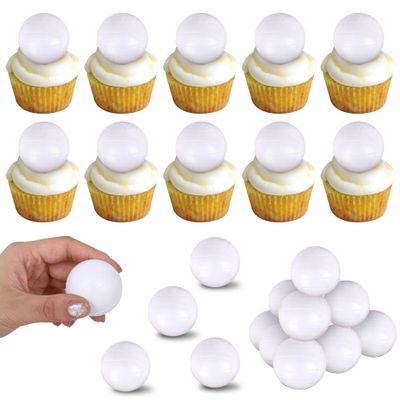 12 PCS Volleyball Cupcake Toppers 3D Mini Foam Sports Ball Game Player Cupcake Picks Volleyball Birthday Party Decorations for Sport Game Theme Baby Shower Party Cake Decorations Supplies
