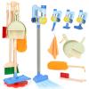 Dreamon Wooden Toddler Cleaning Set - 11Pcs Kids Cleaning Toy Set with 3-in-1 Kids Vacuum That Really Works, Montessori Cleaning Toys with Broom and Mop Set for Toddlers Girls Boys Age 3-6 view 1