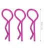 RC Car Shell Clips, 10Pcs Metal Body Clips Pins 25mm 1.0in Length R Shape Bent Springy R Pins for 1/5 1/6 1/8 1/10 RC Car (Purple) view 2