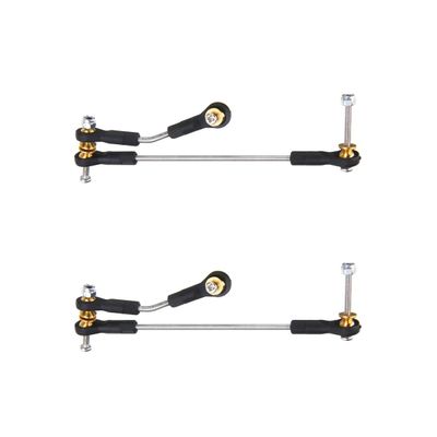 2 Set Steering Link Servo Link Rod Steering Linkage for WPL C14 C24 C34 B1 B14 B24 B16 B36 1/16 RC Car Spare Parts