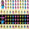 CroBlissful 60 Sets Mini Jesus Figurines Bulk Glow in The Dark with Let Your Light Shine Cards for Easter Church Baptism Sunday School Religious Christian Gifts(Long Robes Style) view 1